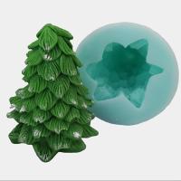 Силиконовая форма (молд) новогодняя Ёлка 3D (1)