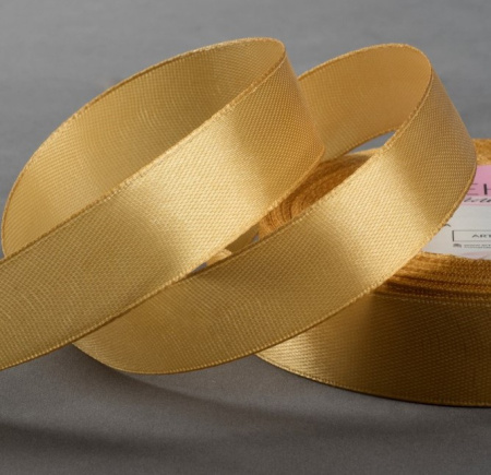 Лента атласная 20 мм № 104 ядр горчичный (2)