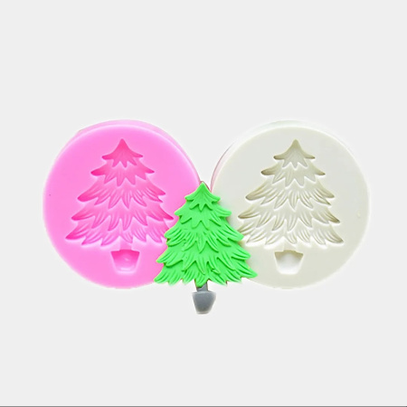 Силиконовая форма (молд) новогодняя Ёлка (3)